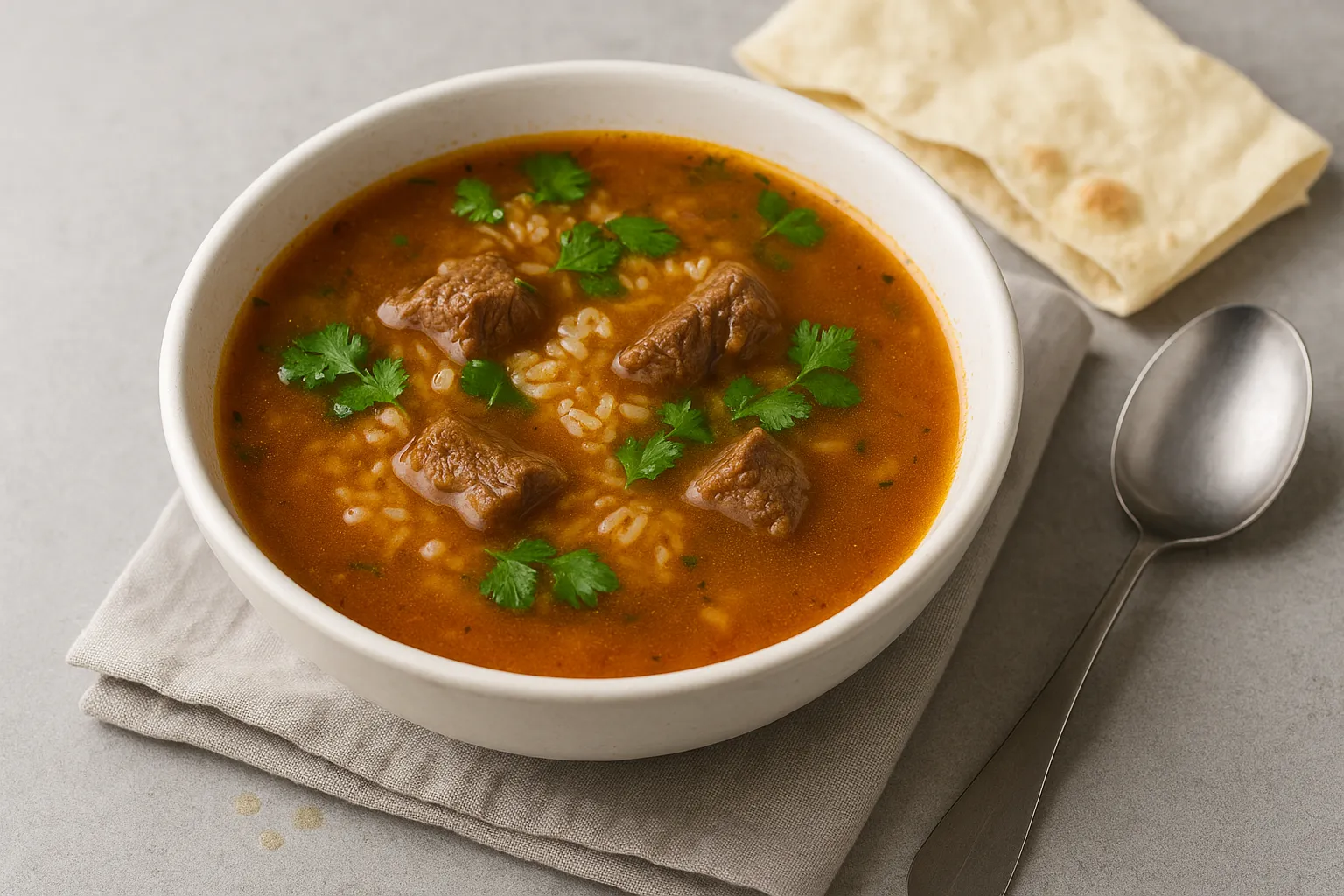 Харчо — классический грузинский суп с говядиной и ткемали